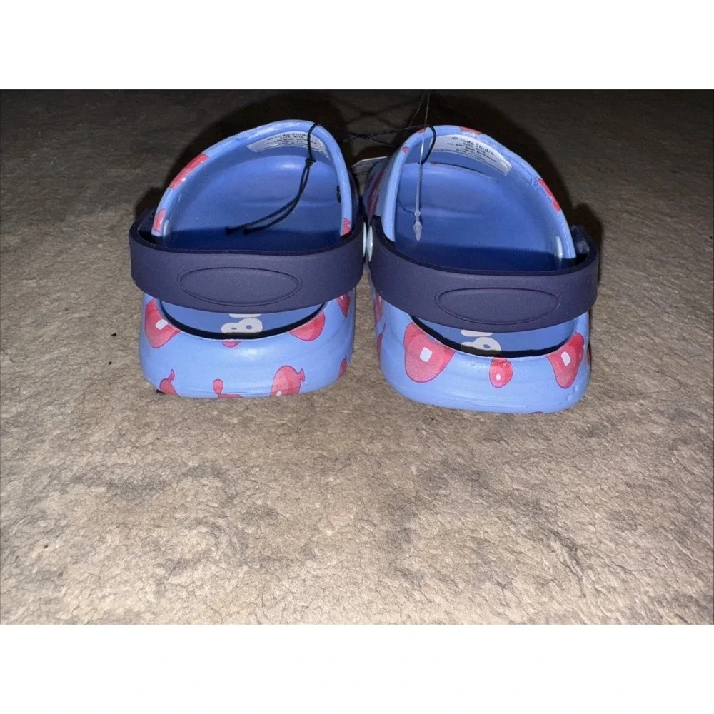Bluey Boys Clogs Light‎ Blue Sandals Shoes Size Large (7-3/4